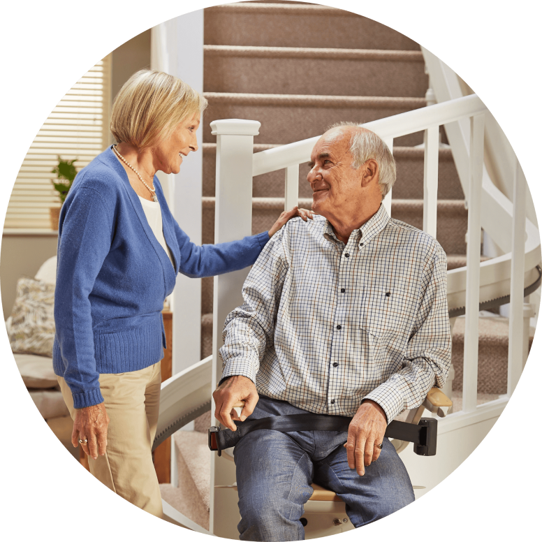 Acorn outdoor stairlift installation in Maryland