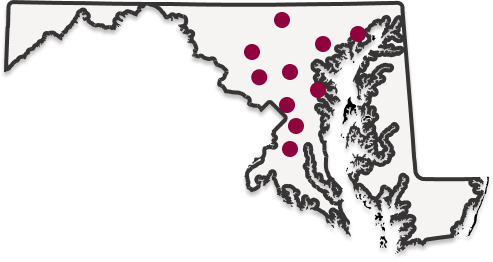 Map of Maryland